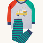 Frugi Jamie Jim Jams - Iguana Stripe/Camper