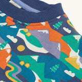 Sweat-shirt Frugi Superb - Aventures alpines bleu marine