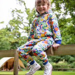 Frugi Big Snuggle Suit - Retro Happy