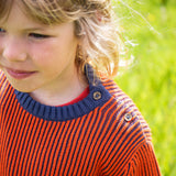 Pull Frugi Top Notch - Bleu marine