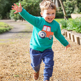 Frugi Easy On Jumper - Iguane/Tracteur