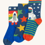 Lot de 3 paires de chaussettes Rock My Socks de Frugi - Espace