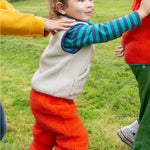 Frugi Ted Fleece Pull Ups - Bonfire