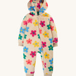 Frugi Cosy Ted Snuggle Suit - Flower Pop