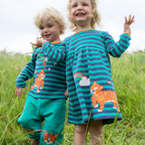 Robe Frugi Dolcie - Rayure Iguane/Tigre