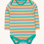 Lot de 2 bodys Frugi Super Special - Let'S Go!/Iguana Multi Stripe