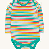 Frugi Super Special 2 Pack Body - Let'S Go!/Iguana Multi Stripe