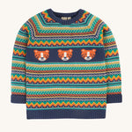 Frugi Fowey Fairisle Pull tricoté - Tigre