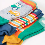 Lot de 3 petites chaussettes Frugi - Voitures