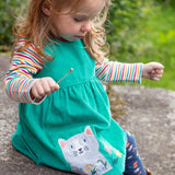 Body Betty de Frugi - Rayures multiples aux airelles