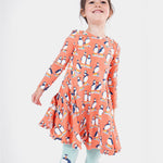 Frugi Sofia Skater Dress - Puffin Pals