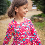 Robe patineuse Sofia de Frugi - Chevaux sauvages