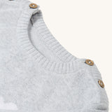 Frugi Kiera Knitted Dress - Grey Marl/Giraffe