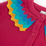 Cardigan à col Wrenly de Frugi - Airelle rouge