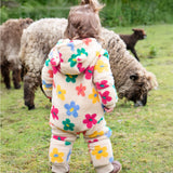 Frugi Cosy Ted Snuggle Suit - Flower Pop