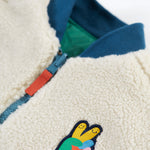 Frugi Robin Reversible Quilted Jacket - Teal/Moon