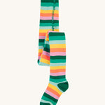 Frugi Toasty Tights - Cantaloupe Multi Stipe