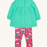 Frugi Tilly Outfit - Pacific Aqua/Wild Horses