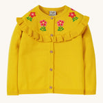 Cardigan à volants Frugi Romi - Pissenlit/Fleurs