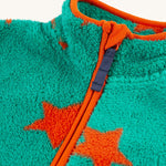 Frugi Zipped Ted Fleece Jacket - Bonfire Stars