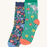 Lot de 2 paires de chaussettes à volants Frugi - Sortez