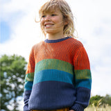 Pull Frugi Top Notch - Bleu marine