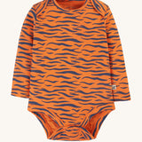 Frugi Super Special 2 Pack Body - Tiger/Iguana Stripe