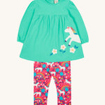 Frugi Tilly Outfit - Pacific Aqua/Wild Horses