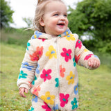 Combinaison douillette Frugi Cosy Ted - Fleur Pop