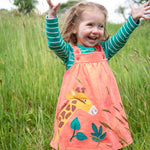 Tenue Frugi Paige Pinafore - Cantaloup/Iguane Breton