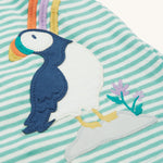 Robe Frugi Dolcie - Rayures mousse/Arc-en-ciel macareux