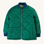 Frugi Robin Reversible Quilted Jacket - Teal/Moon