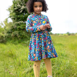 Frugi Sofia Skater Dress - Winter Hedgerow