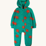 Frugi Cosy Ted Snuggle Suit - Bonfire Stars