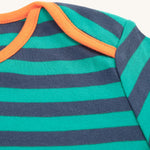 Frugi Bobby Applique Top - Iguana Stripe/Tiger