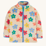 Frugi Zipped Ted Fleece Jacket - Flower Pop