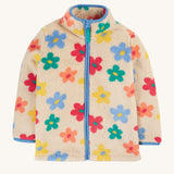 Frugi Zipped Ted Fleece Jacket - Flower Pop