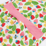 Frugi Easy Dressing Babygrow - Strawberry Field