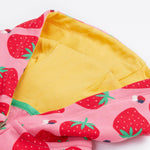 Frugi Big Snuggle Suit - Strawberry Pals