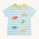 Frugi Bobster Applique T-Shirt - Dinosaur