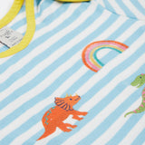 Frugi Bobster Applique T-Shirt - Dinosaur