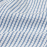 Frugi blue and white striped trousers colour detail