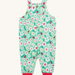 Frugi green parsnip dungarees busy bugs design