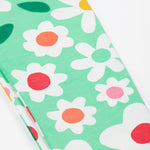 Frugi green leggings daisy print detail