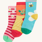 Frugi Little Socks 3 Pack - Daisy