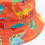 Frugi Harbour Adjustable Swim Hat - Dino-Roar!