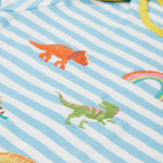 Frugi Bobster Applique T-Shirt - Dinosaur