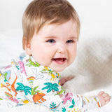 Frugi Lovely Babygrow - Dinoland