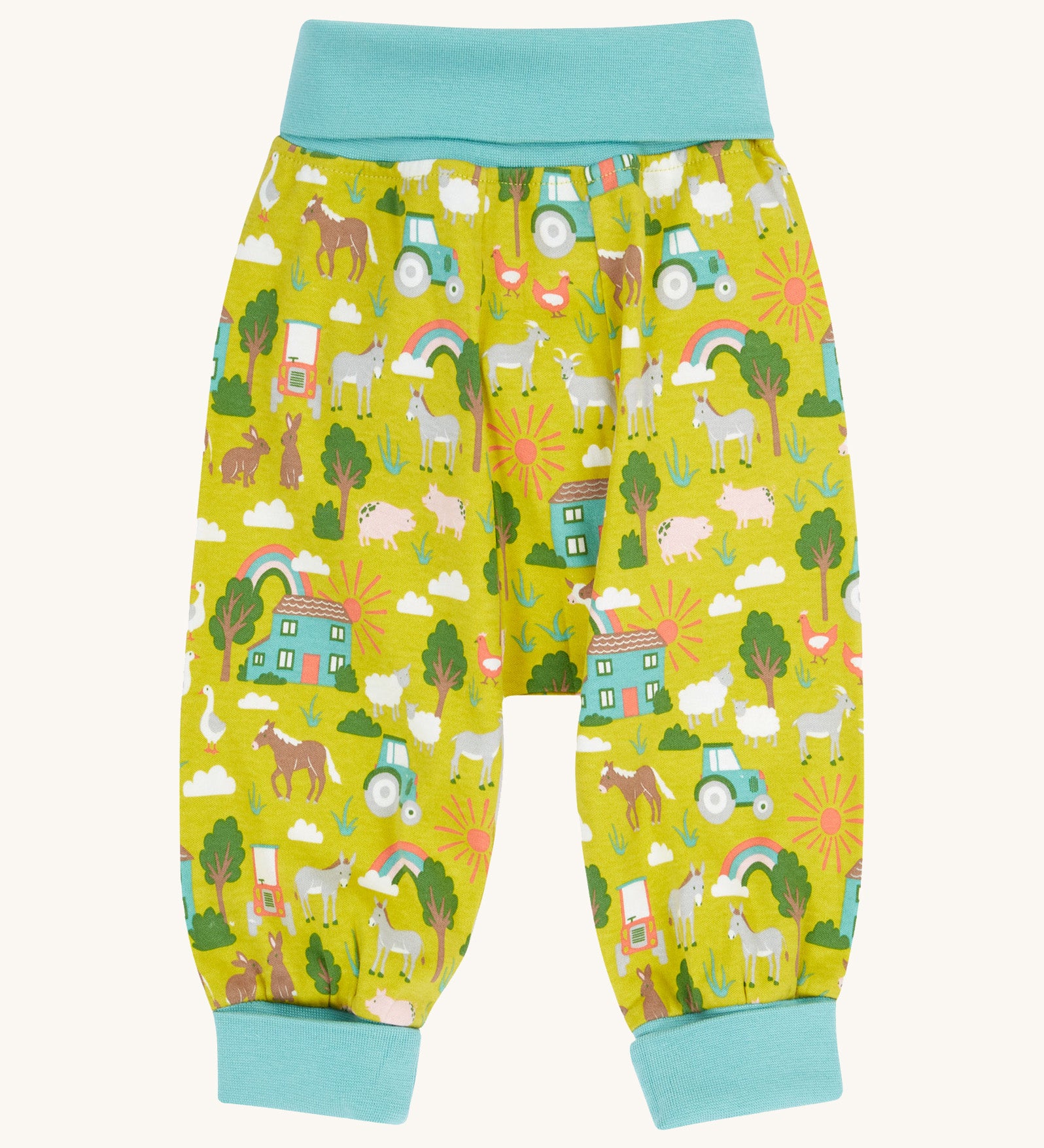 Frugi green parnsip pants farm life design