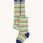 Frugi norah tights farm life stripe design